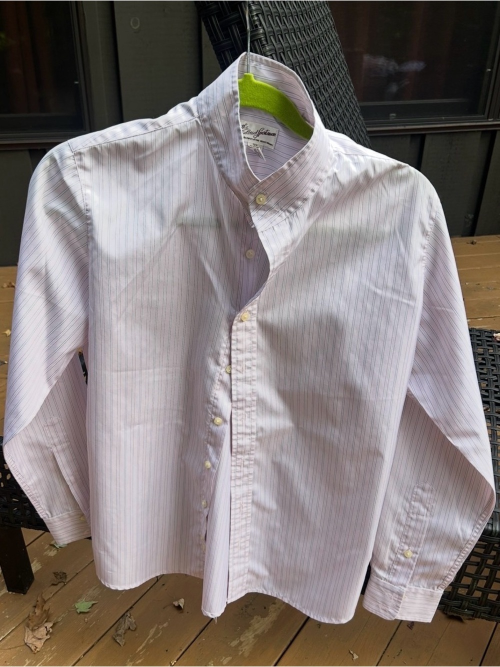 Tailored sportsman equestrian Light Pink Stripe Button-Down Shirt